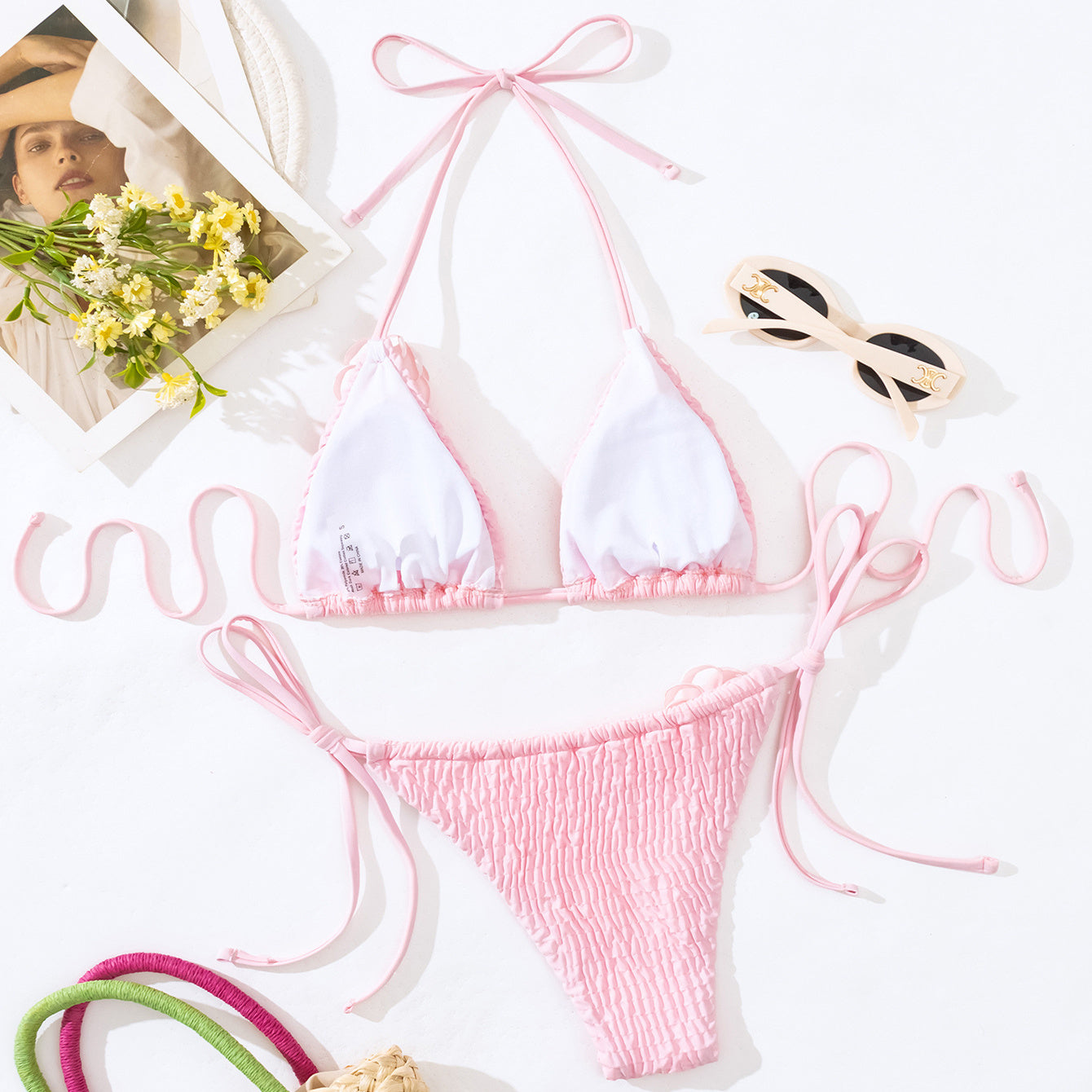 Set Bikini 3D con Fiori