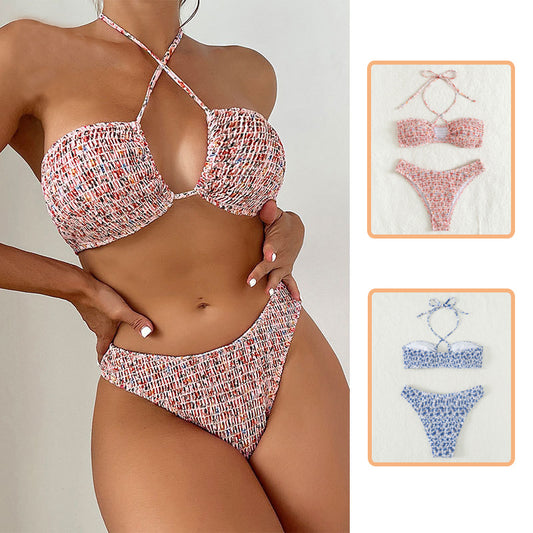 Bikini Floreale Plissè